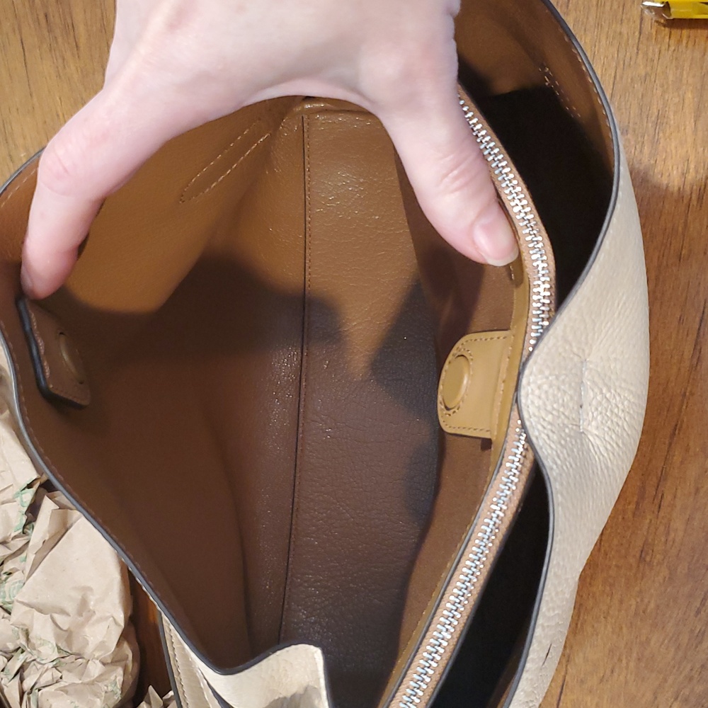 Coach Hanna 2 Tone Shoulder Bag - Picture 11 of 15
